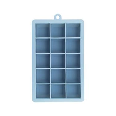Imagem de Forma de Gelo de Silicone - 15 Cubos Oikos AZUL, U, AZUL