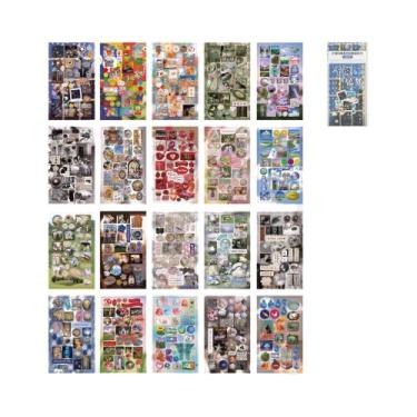 Imagem de Adesivos Decorativos Retrô De Desenhos Animados (20 Peças) Para Scrapb