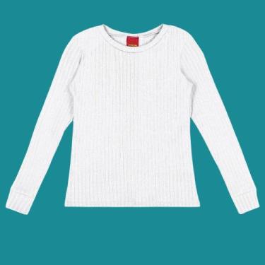 Imagem de Blusa Infantil Menina Kyly em Ribana Canelada com Elástano Tamanho:8Co
