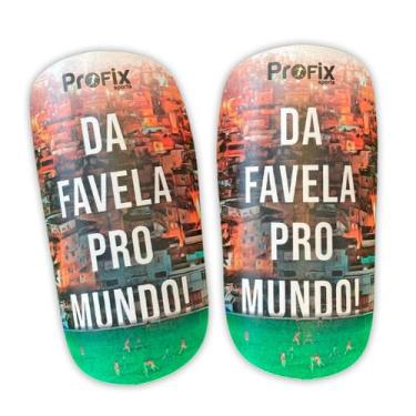Imagem de Caneleira Profix Da Favela Pro Mundo - Profix Sports, G - 12cm x 17cm