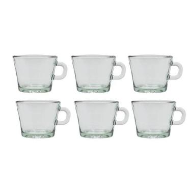 Imagem de Conjunto 6 Xícaras Café Chá Tango Vidro Class Home 187Ml