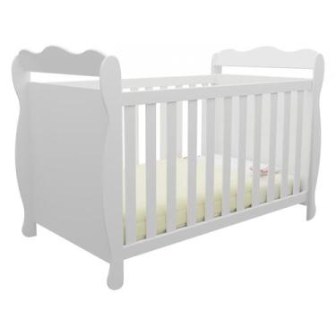Imagem de Berço Americano Lisi Moveis Peroba mini cama MDF, Branco