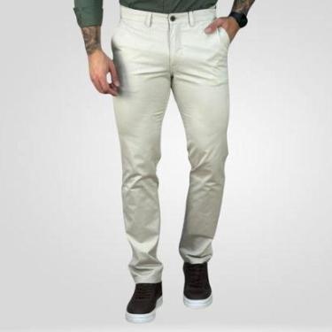 Imagem de Calça Alfaiataria Areia Masculina Slim - Kanzo-Masculino