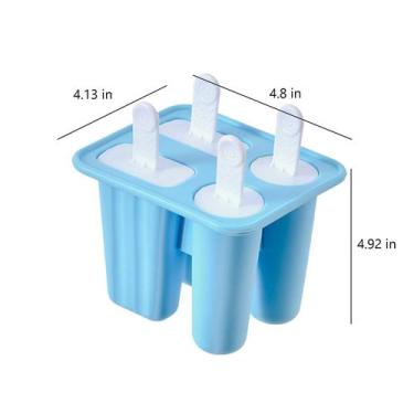 Imagem de Moldes de gelo de silicone, molde de sorvete de liberação fácil, palit
