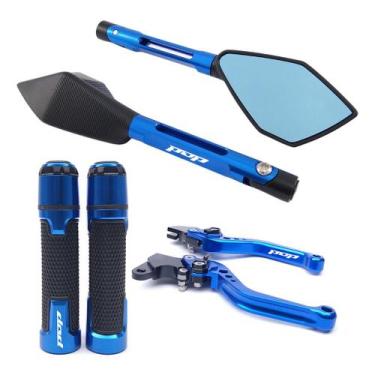 Imagem de Kit Manete Manopla Retrovisor Pop 100 Pop 110 Gravado Laser - NoBrand,