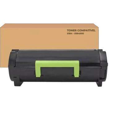 Imagem de Toner Preto 51B4H00 51B4 Compatível Para Impressoras Lexmark MS417 MS5