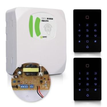 Imagem de Kit Fonte Nobreak 6a Cftv 12v Teclado De Acesso Leitor Touch - Ipec