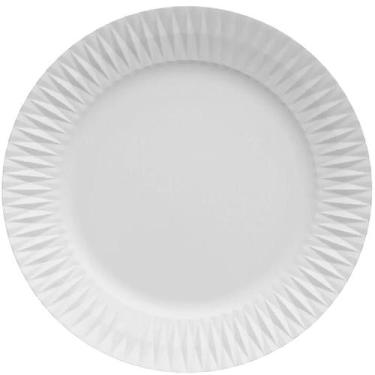 Imagem de Conjunto 20 Pratos para Sobremesa Branco 20,5cm em Porcelana - Germer