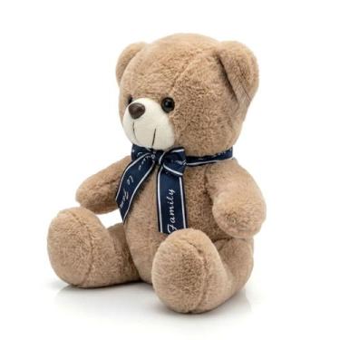 Imagem de Pelúcia Urso Com Laço Brinquedo Antialérgico Decoração De Cesta - For 