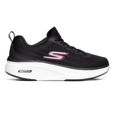 Imagem de Tênis masculino skechers go run elevate 2.0 220847, Preto, Branco, 39