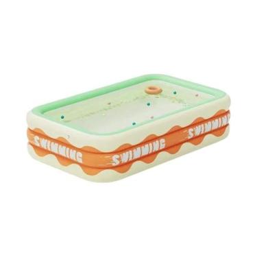 Imagem de Piscina Inflável Grande 1.8/2.6M, Piscina Para Bebês, Brinquedo Aquáti