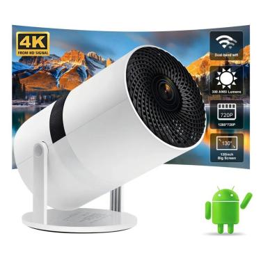 Imagem de Projetor Inteligente MDM Tela Gigante de Verdade Portátil com Imagem de 30 a 200 Polegadas com Wifi HDMI USB e Bluetooth