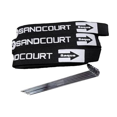 Imagem de FITA PARA MARCAÇÃO DE QUADRAS BEACH TENNIS E VÔLEI PROFISSIONAL (PRETO)