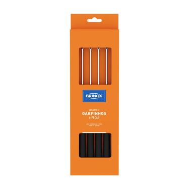 Imagem de Conjunto de Garfos para Fondue/Petisco Brinox Beli Preto - 6 Peças