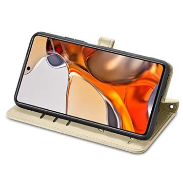 Imagem de BoerHang Capa para Motorola Edge 40 Pro, capa de couro carteira flip com slot para cartão, couro PU premium, capa de telefone com suporte para Motorola Edge 40 Pro (verde)
