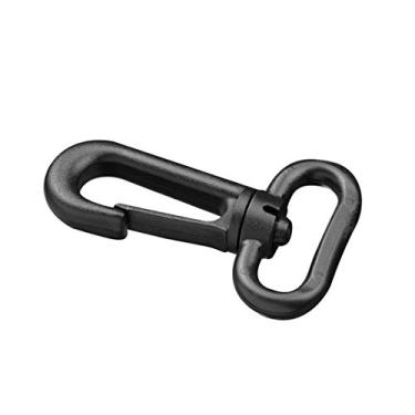 Imagem de Flyshop Fecho de fivela de plástico com fecho lagosta e gancho giratório 50 peças (2,5 cm)