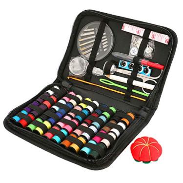 Imagem de ARTIBETTER Conjunto de Kit de Costura 90Pcs Suprimentos de Costura Agulhas de Linha Tesoura Acessórios de Costura para Iniciantes Crianças Adultas Viajam para Casa