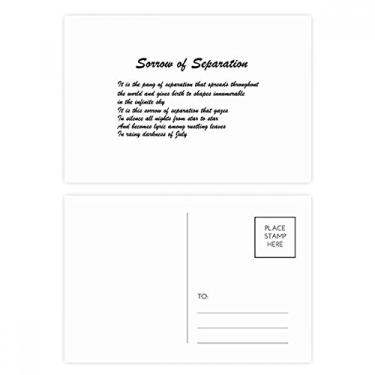 Imagem de Famous Poetry Sorrow Of Separation Conjunto de cartões postais de aniversário Cartão de agradecimento