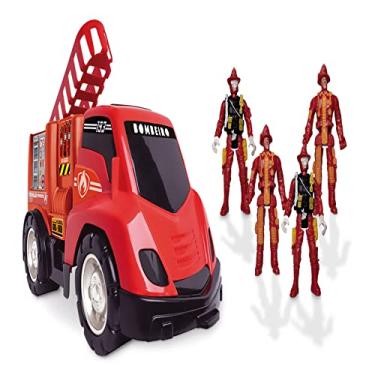 Imagem de Caminhao Base Móvel Bombeiro com 2 Bombeiros - Samba Toys