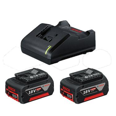 Imagem de Kit Carregador Bivolt Bosch Com 2 Baterias 18V 4,0A