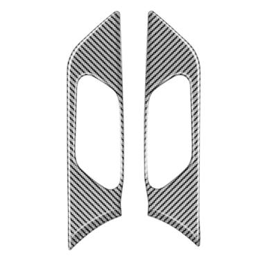 Imagem de Adequado para Nissan Serena C28 2022-2023, tampa da tigela da maçaneta da porta, tigela da maçaneta interna do carro, acabamento da tigela da maçaneta da porta, estilo de fibra de carbono