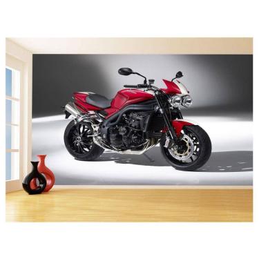 Imagem de Papel De Parede 3D Moto Sport Bike Naked Triumph 3,5M Bkm45