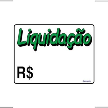 Imagem de Placa De Sinalização "Liquidação" 20X15 Ekomunike - P-23 F9e