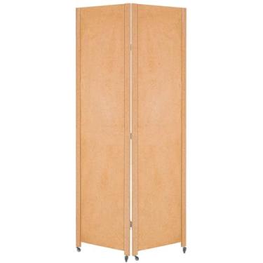 Imagem de 2 Biombo Com Rodinha Painel Repartido Divisoria de Ambiente Decoração Rodizio (Liso)