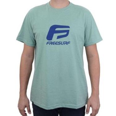 Imagem de Camiseta Masculina Freesurf MC Classic Verde - 110405-Masculino