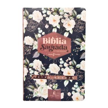 Imagem de Biblia Nvi, Couro Soft, Rosas, Com Espaco Para Anotacoes, Letra Grande