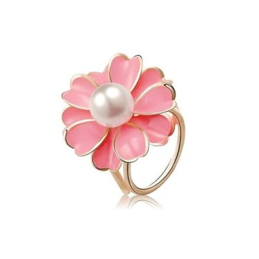 Imagem de Cachecol de seda floral com clipe para mulheres, meninas, delicada, pérola, esmaltado, fivela, suporte, cachecol, anel, fecho, suporte para camiseta solta, acessórios de decoração, joias, presente de