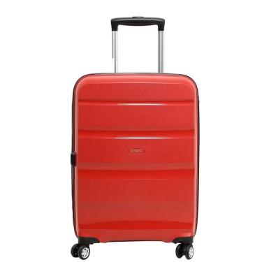 Imagem de Mala de Bordo Pequena para Viagem Expansível Polipropileno Samsonite Spin Air Cadeado Tsa Vermelha