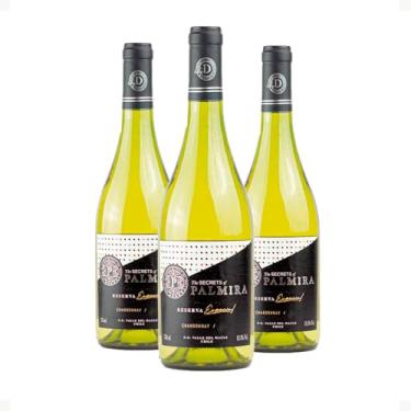 Imagem de Kit 3 Garrafas Casa Donoso Palmira Reserva Especial Chardonnay - Vinho Branco Chileno Premium