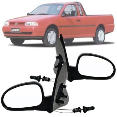 Imagem de Par Retrovisor completo Volkswagen Saveiro Bola Gol e Parati 4 portas 