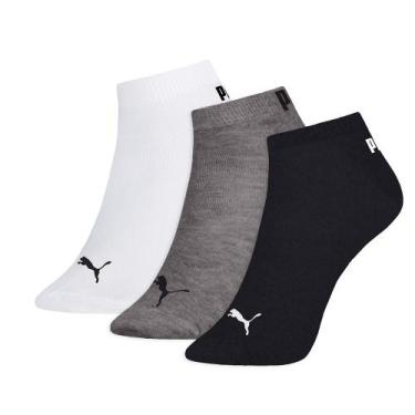 Imagem de 3 Pares De Meias Em Algodão Modelo Cano Curto Esportivas Sport Masculi