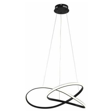 Imagem de Lustre Luminária 3000K Orgon Pendente Perfil Infinito Arco Led Ilumina