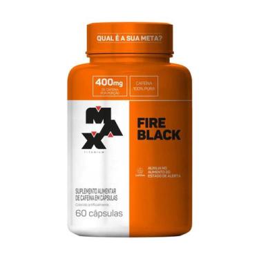 Imagem de Termogênico Ultimate Fire Black Pote Com 60 Cápsulas - Max Titanium
