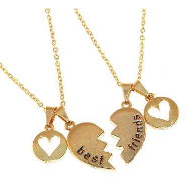 Imagem de Colar Cordão Da Amizade Best Friends Eternas Amigas Folheado - Milena 