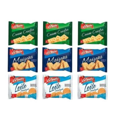 Imagem de Kit Sache Biscoito 540Un - Maizena/Cream Cracker/Ao Leite - Le Petit