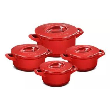 Imagem de Jogo De Panelas Em Cerâmica Duo+ Com 4 peças Ceraflame, Pomodoro