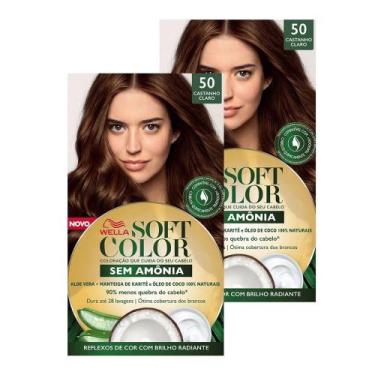 Imagem de Tintura Soft Color Sem Amônia Castanho Claro 50 Kit  Kit com duas unid