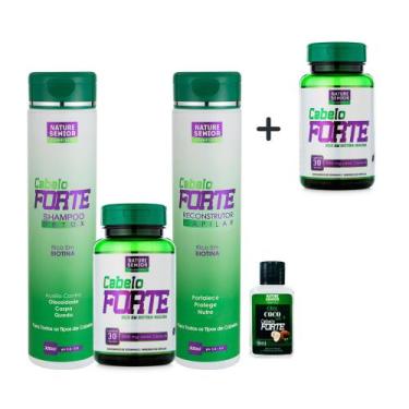 Imagem de Cabelo Forte Linha Completa Crescimento Capilar Cresce 4x + - Shopping
