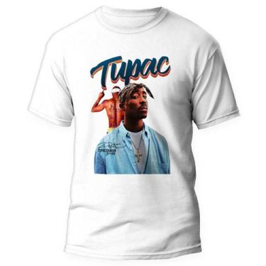 Imagem de Camiseta Tupac 2pac Rapper Rap camisa Hip Hop 4 - Kamisetas Otaku, Bra