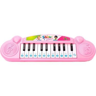 Imagem de Teclado Infantil Brinquedo Musical Piano Para Bebês Colorido Art Brink