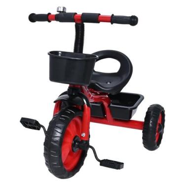 Imagem de Triciclo 3 Rodas Infantil Bicicleta Vermelho Motoca Com Buzina - Zippy