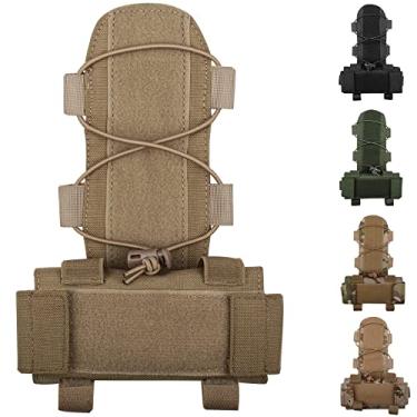 Imagem de ACTIONUNION Bolsa de contrapeso para capacete Airsoft tático (bronzeado)