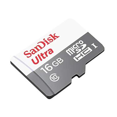 Imagem de SanDisk Cartão microSDHC Ultra SDSQUNS-016G-GN3MN 16GB 80MB/s UHS-I Classe 10