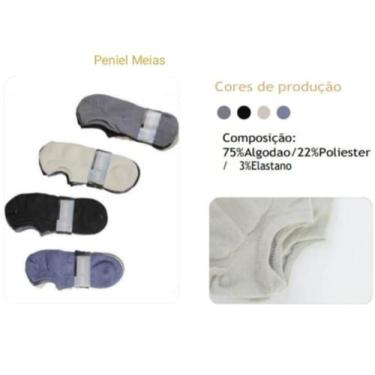 Imagem de Kit com 03 Pares de Meias Algodão Masculino Adulto Marca Urban Had - P