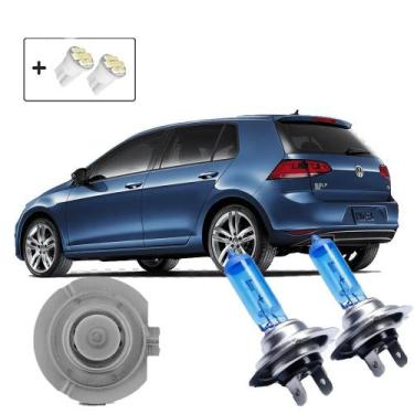 Imagem de Kit de Lâmpadas Halógenas Super Branca Farol Baixo H7 para Golf V 2007