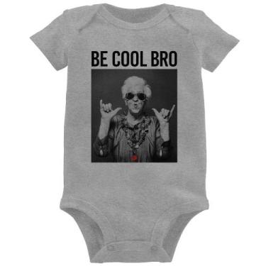 Imagem de Body Bebê Be cool bro - Foca na Moda, Cinza, M